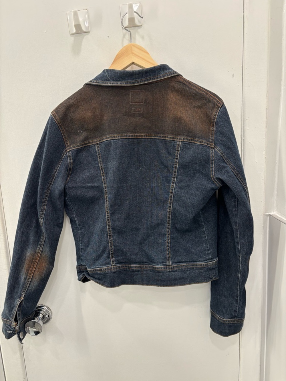 Miss Sixty Blue Denim Jacket with Brown Fade - Picture 2 of 4